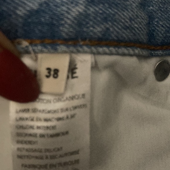 Tresse Paris Denim Star Patches High Rise Straight Leg Jeans NWT - Picture 13 of 16